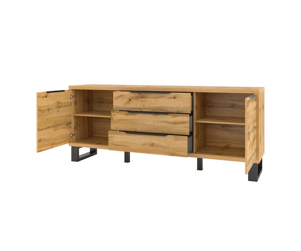 Alin 2 door 3 drawer Sideboard W200cm (5)