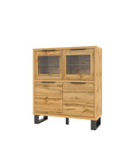 Alin 4 Door display Cabinet Short W120cm (3)