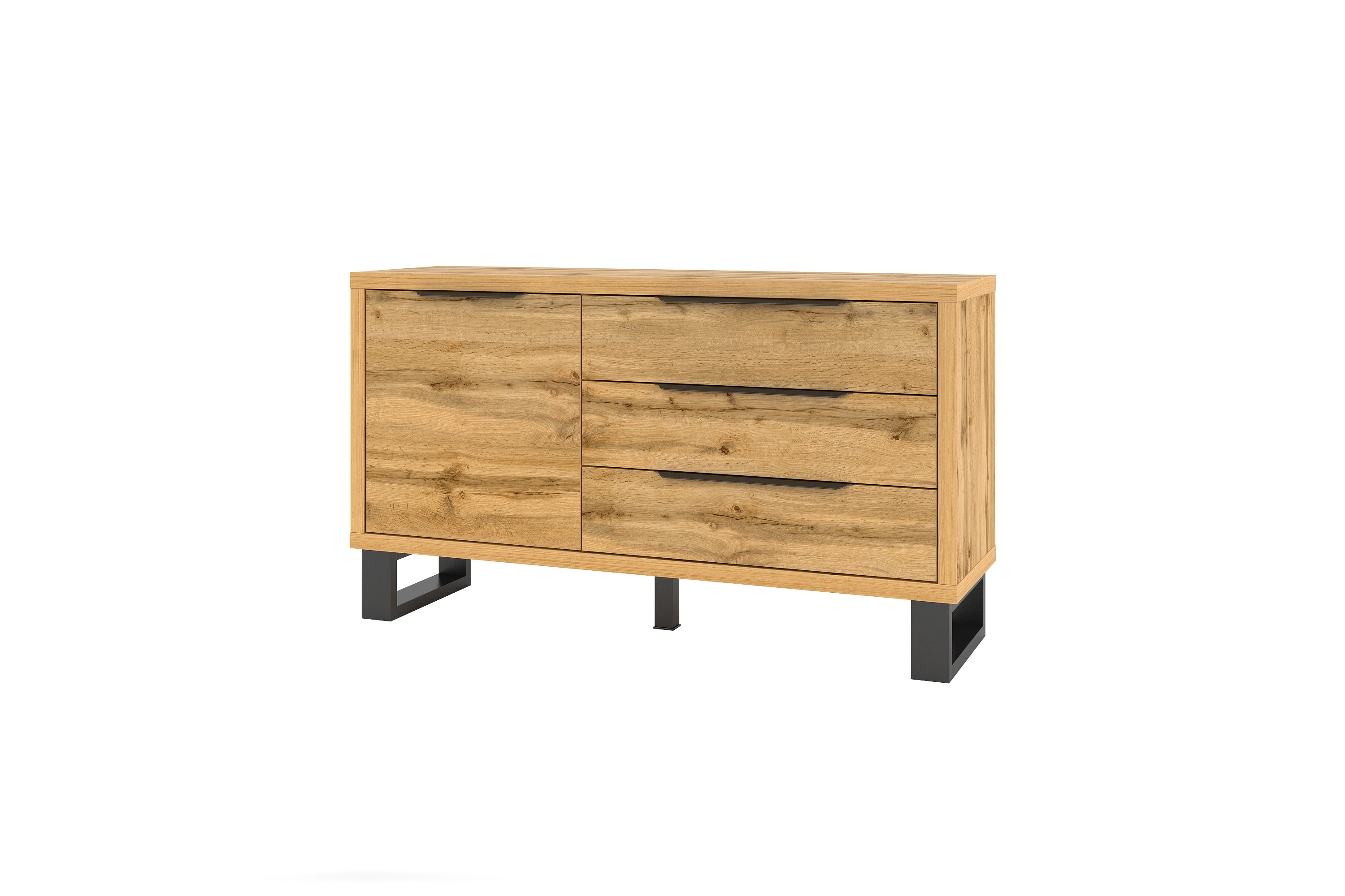 Alin 1 Door 3 Drawer Sideboard W99cm (4)