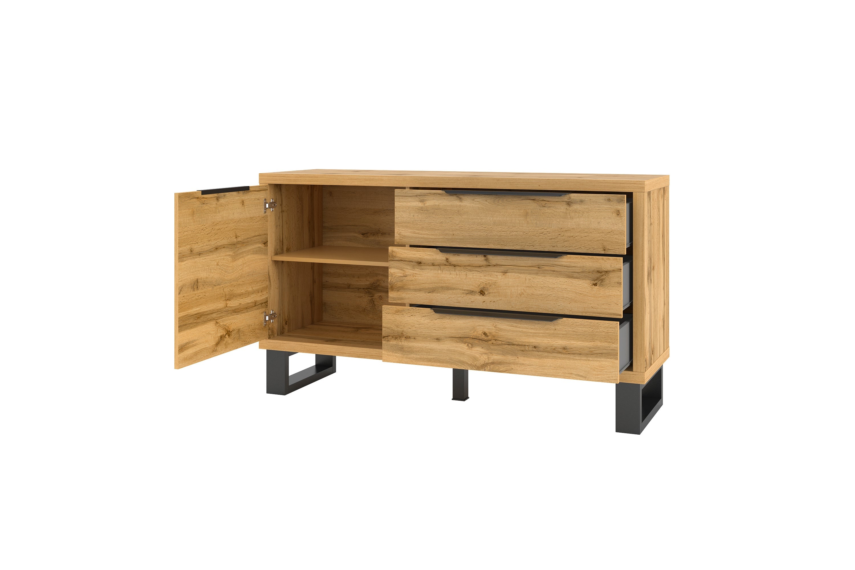 Alin 1 Door 3 Drawer Sideboard W99cm (4)