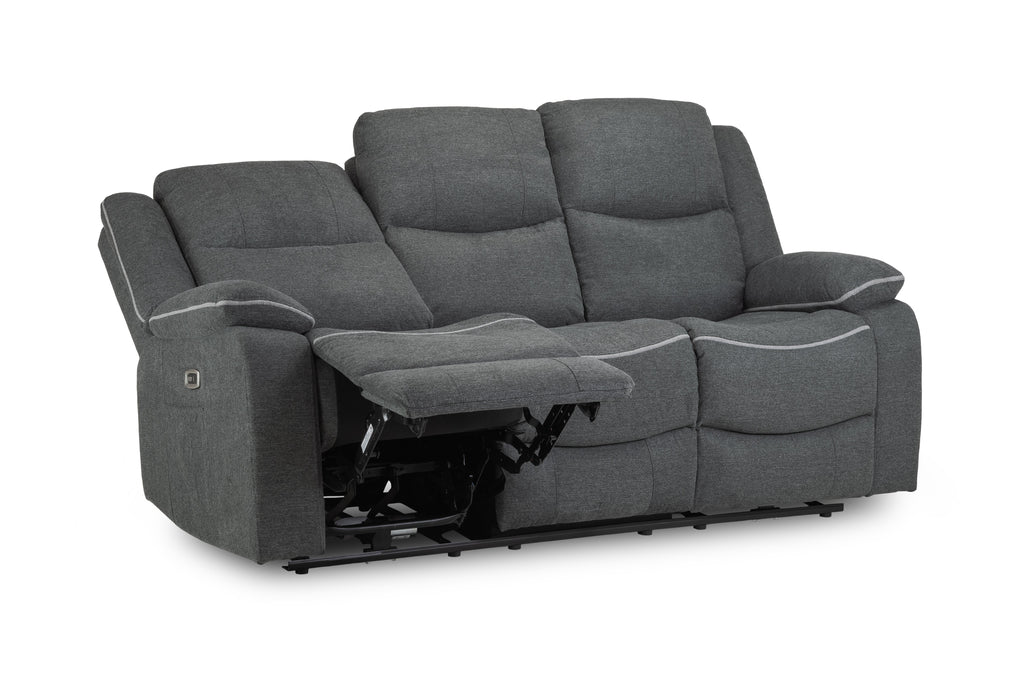Hudson Electric Recliner 3 Seater Sofa