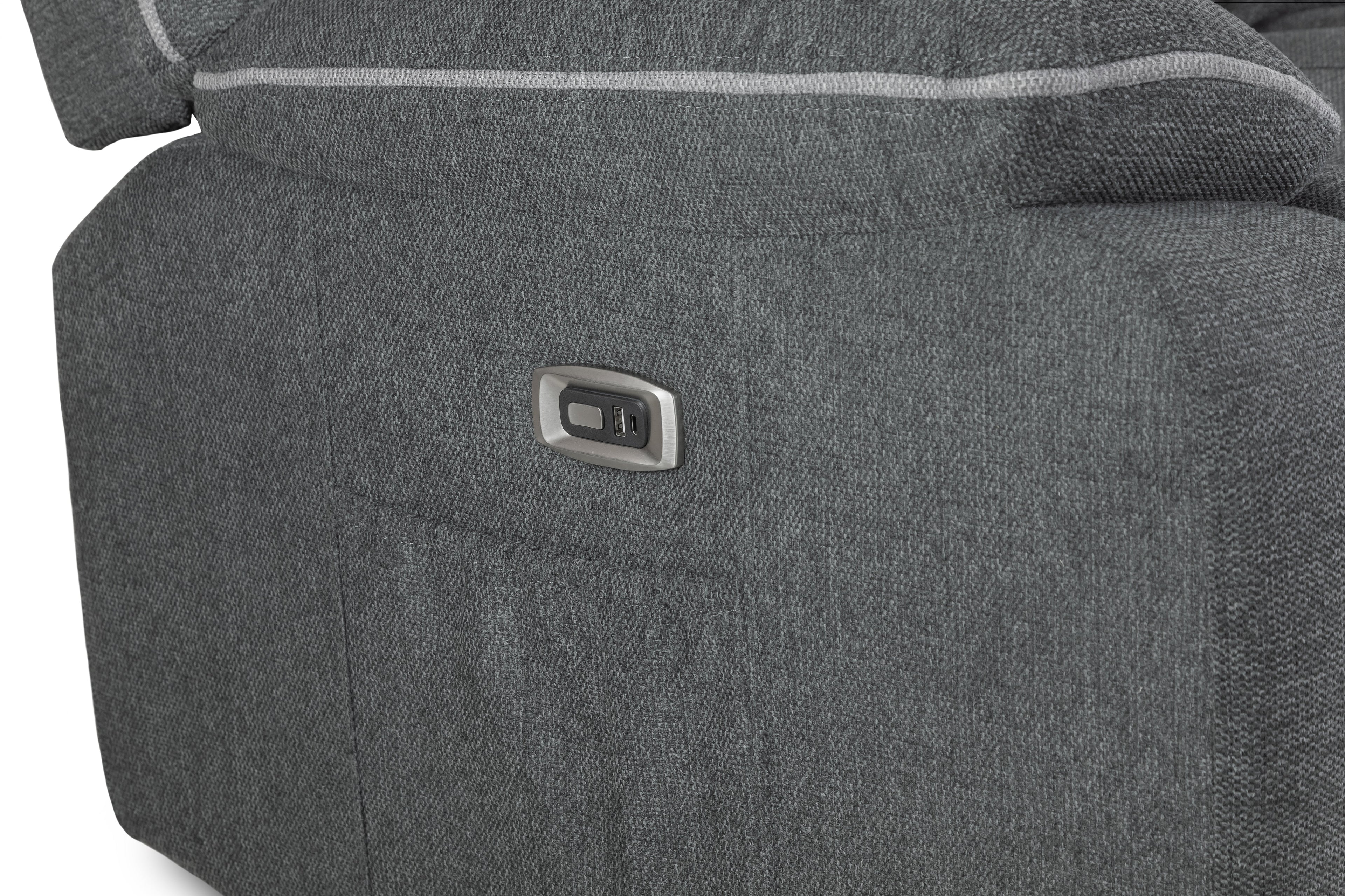 Hudson Electric Recliner 3 Seater Sofa