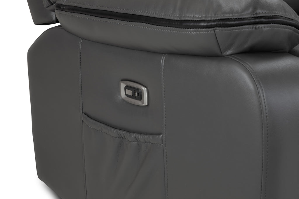 Hudson Electric Recliner 3 Seater Sofa