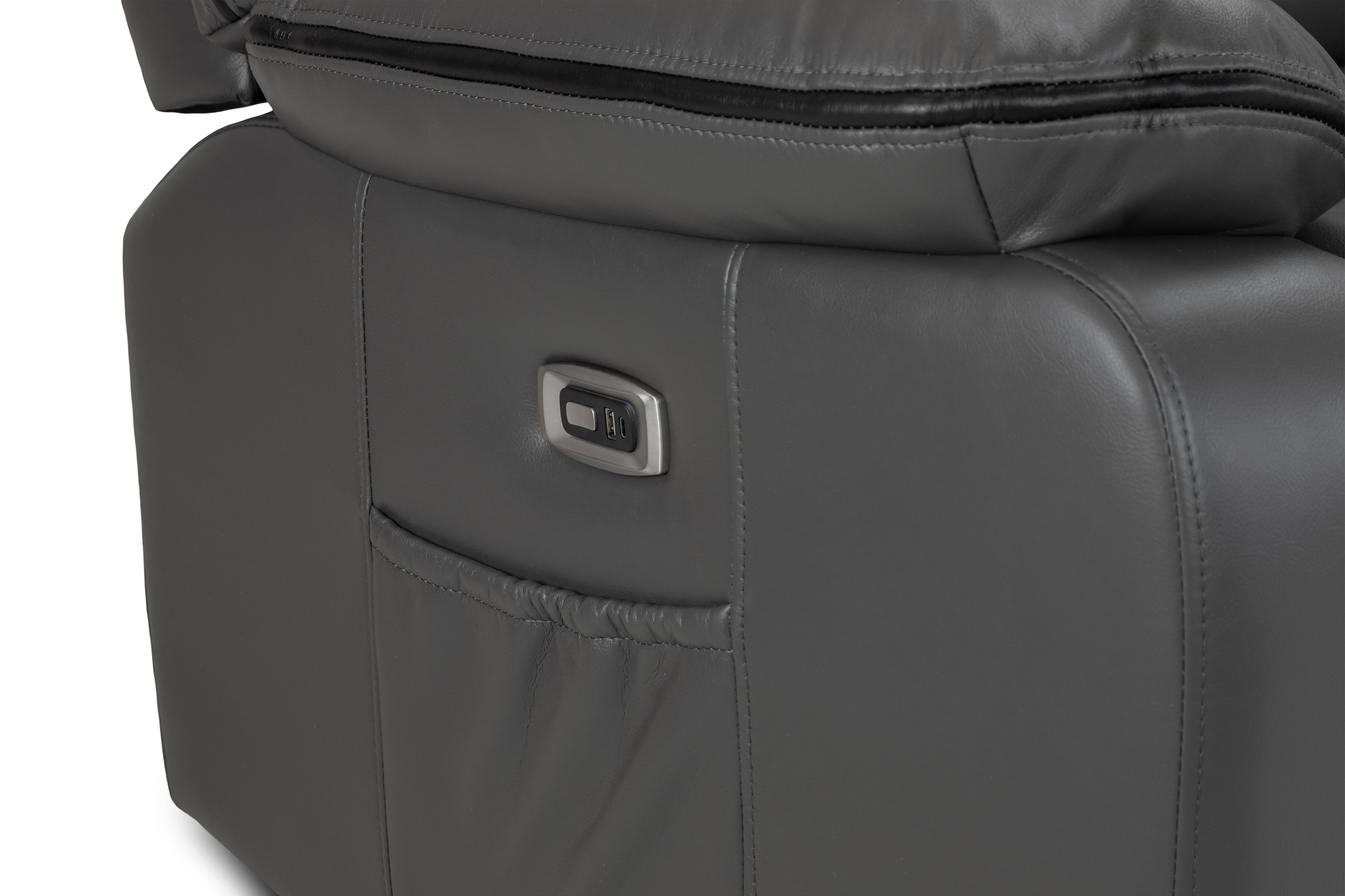 Hudson Electric Recliner 3 Seater Sofa