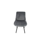 Rita Swivel Velvet Grey Chair