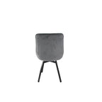 Rita Swivel Velvet Grey Chair