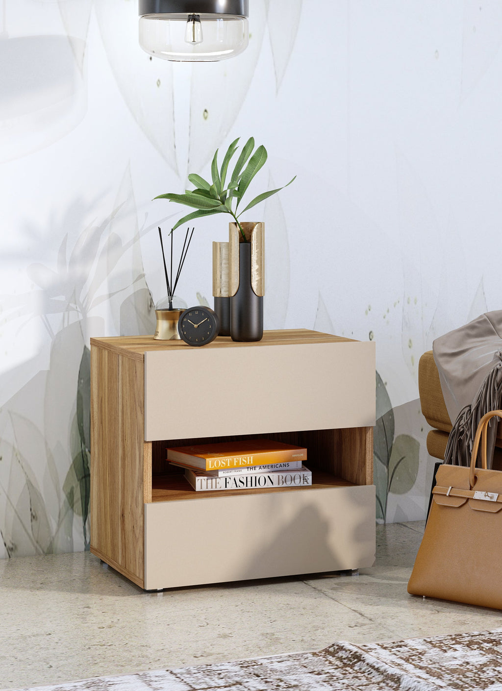 Sima Bedside Table W46cm
