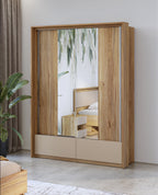 Sima Sliding Door Wardrobe With Drawers W159cm or W210cm
