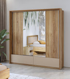 Sima Sliding Door Wardrobe With Drawers W159cm or W210cm