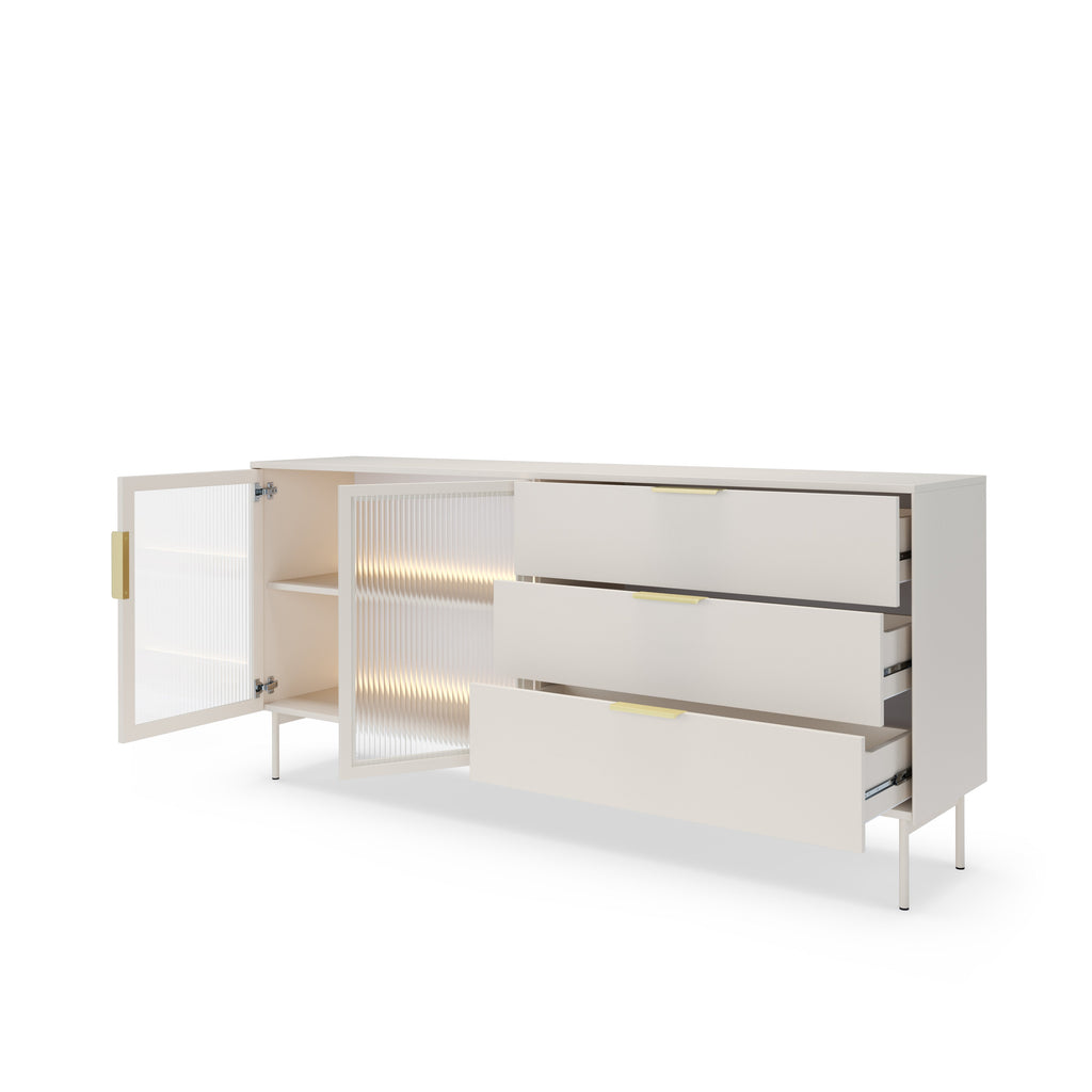 Bright Sideboard with Drawers W181cm