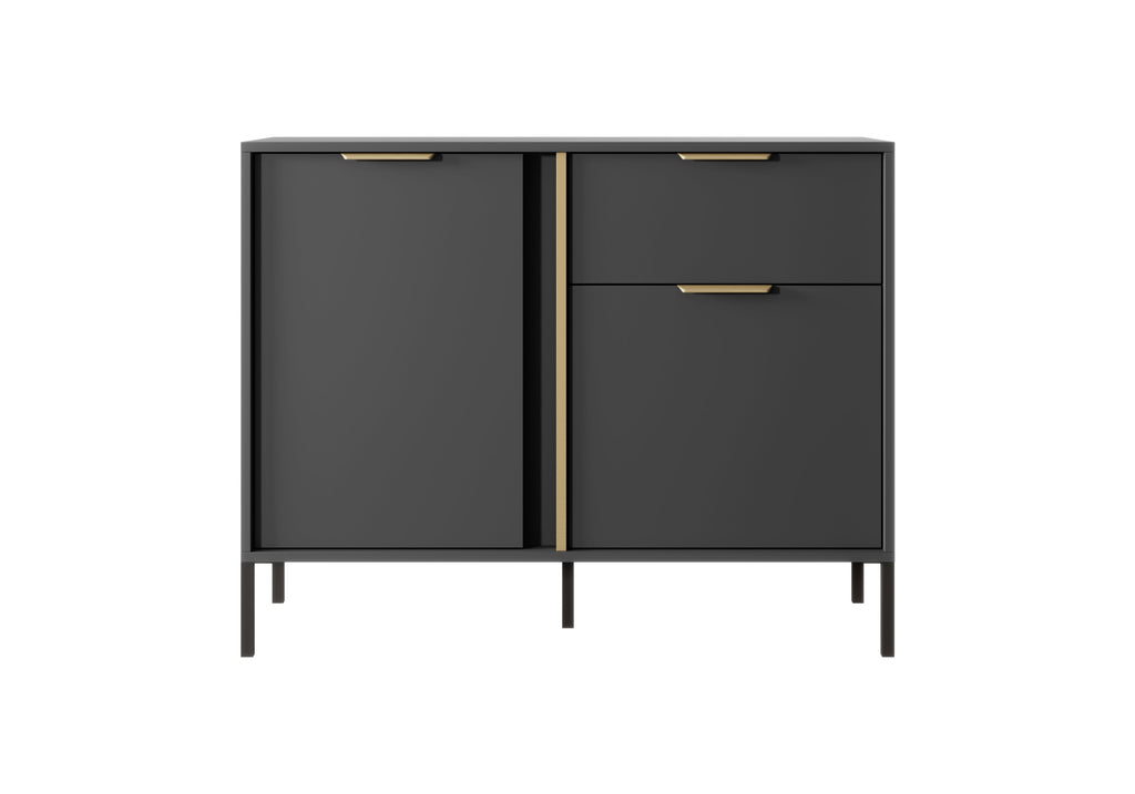 Gala 2 Door 1 Drawer Sideboard W104cm