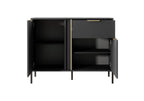 Gala 2 Door 1 Drawer Sideboard W104cm