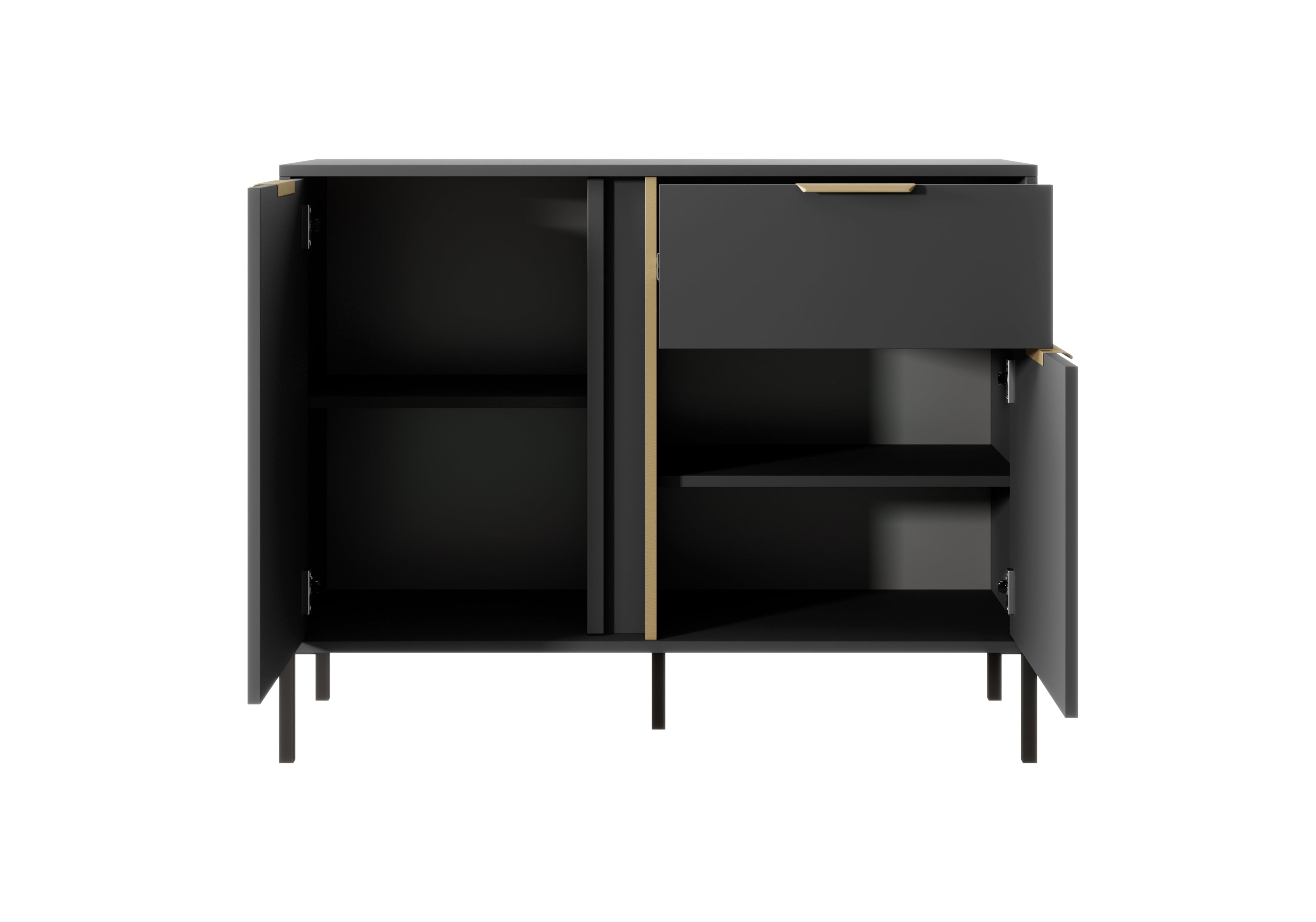 Gala 2 Door 1 Drawer Sideboard W104cm