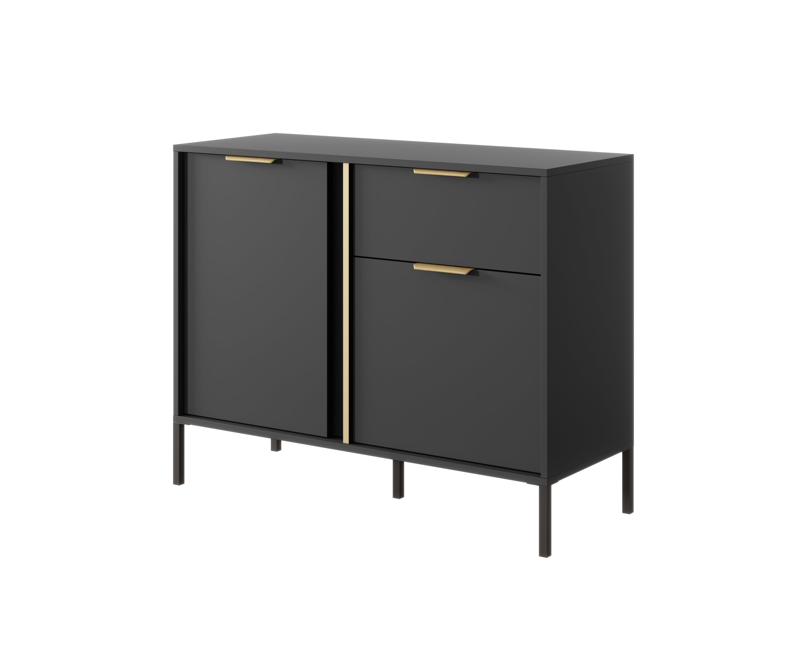 Gala 2 Door 1 Drawer Sideboard W104cm