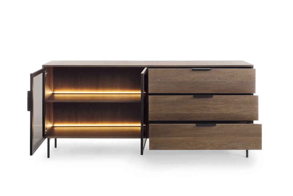 Bright Sideboard with Drawers W181cm