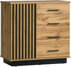 Ella 1 Door Chest of Drawers/Sideboard W90cm