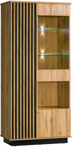 Ella Display Cabinet with Glass W90cm
