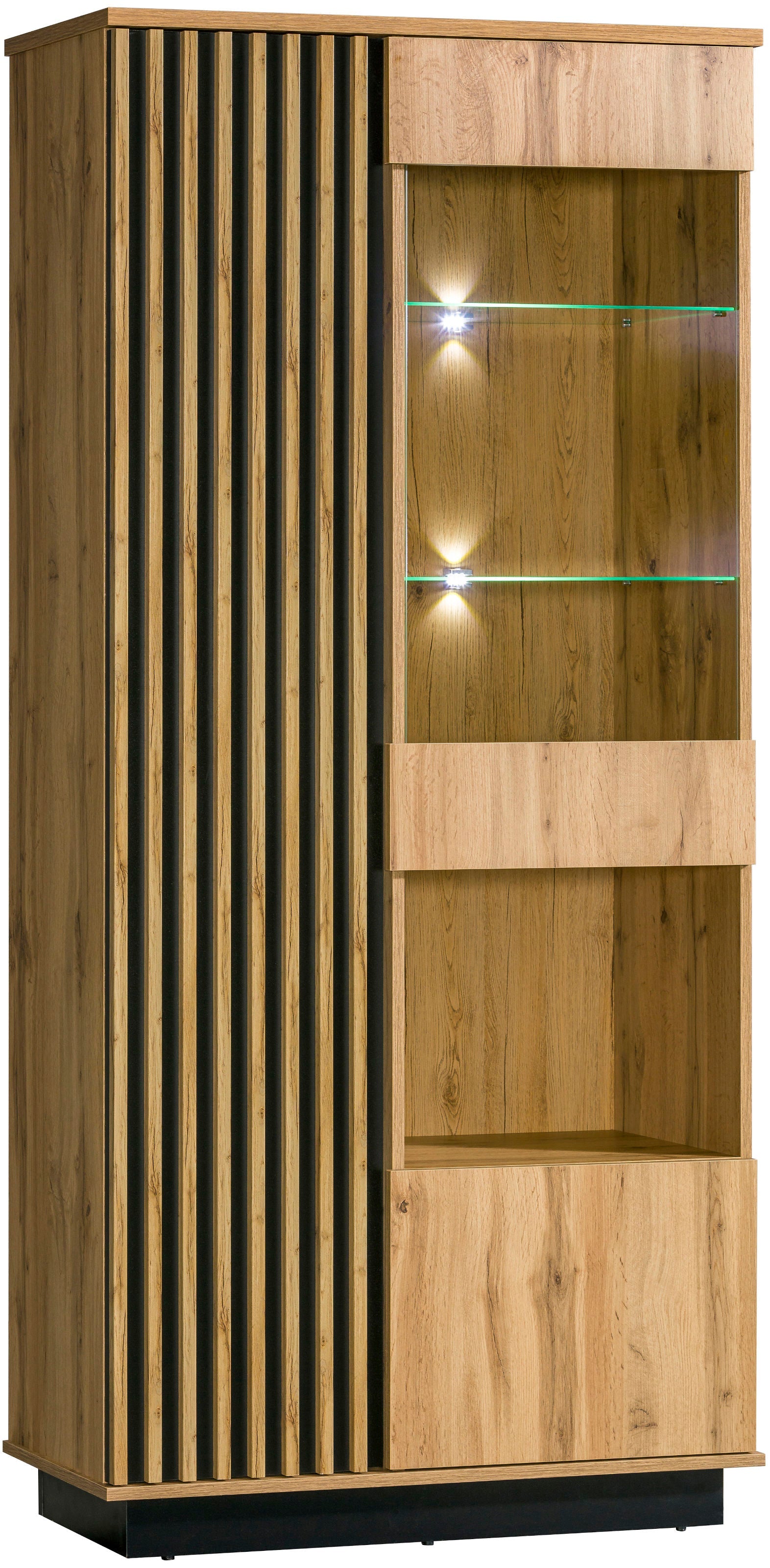 Ella Display Cabinet with Glass W90cm