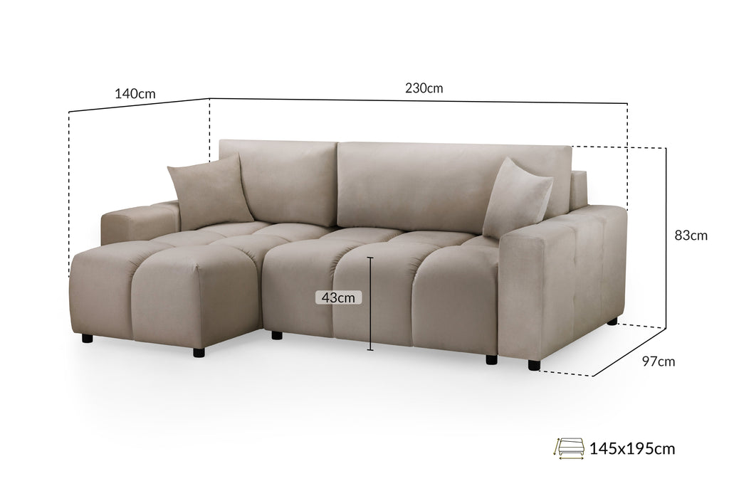 Luki Sofa Bed Universal Corner