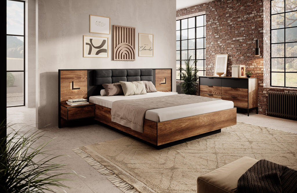 Haze Ottoman Storage Bed [EU King]