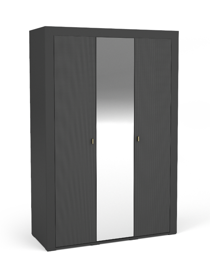 Mikado Triple Door Wardrobe with Mirror W137cm