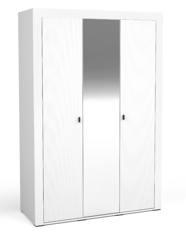 Mikado Triple Door Wardrobe with Mirror W137cm