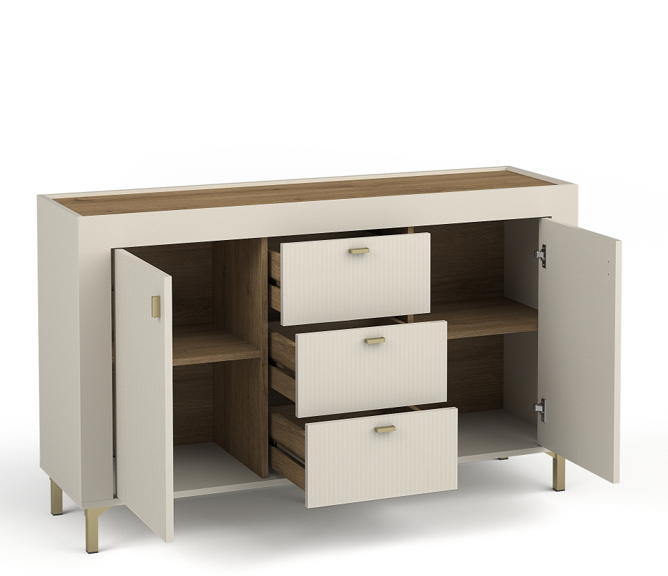 Mikado 2 Door 3 Drawer Sideboard W137cm