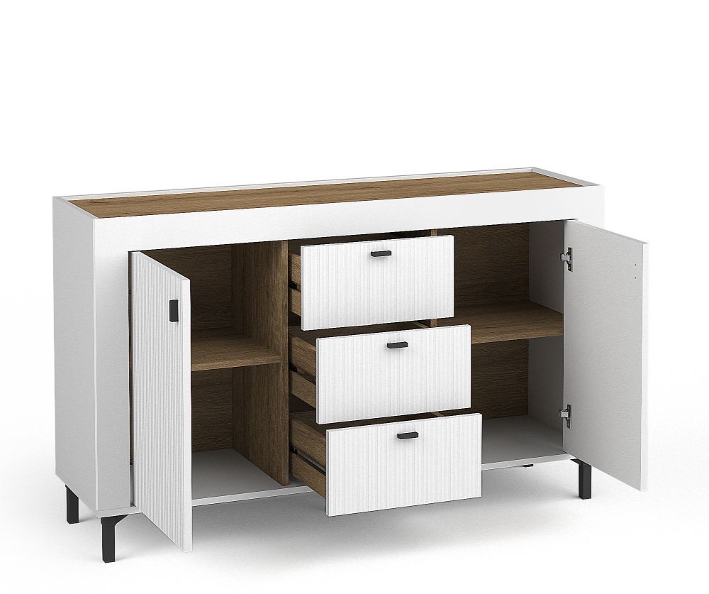 Mikado 2 Door 3 Drawer Sideboard W137cm