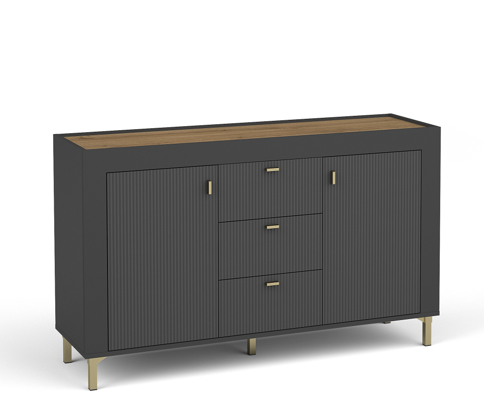 Mikado 2 Door 3 Drawer Sideboard W137cm