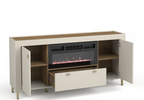 Mikado Sideboard with Fireplace W177cm