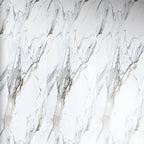 Wall Panel (Marble Effect Board) 07 - White & Gold Marble