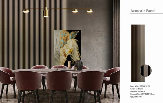 Wall Panel (Acoustic) 01 - Metallic Brown