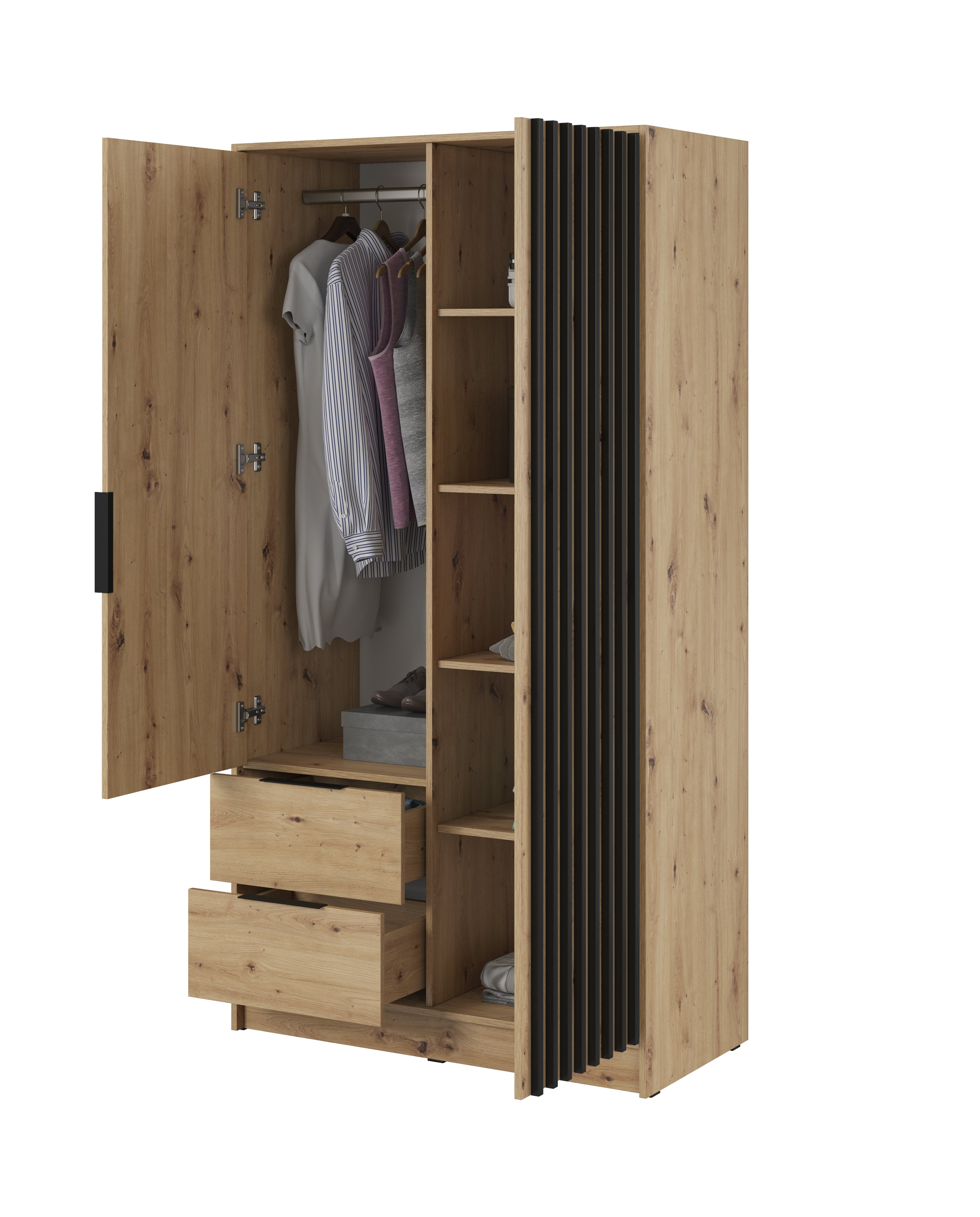 Orla 2 Door Wardrobe W105cm