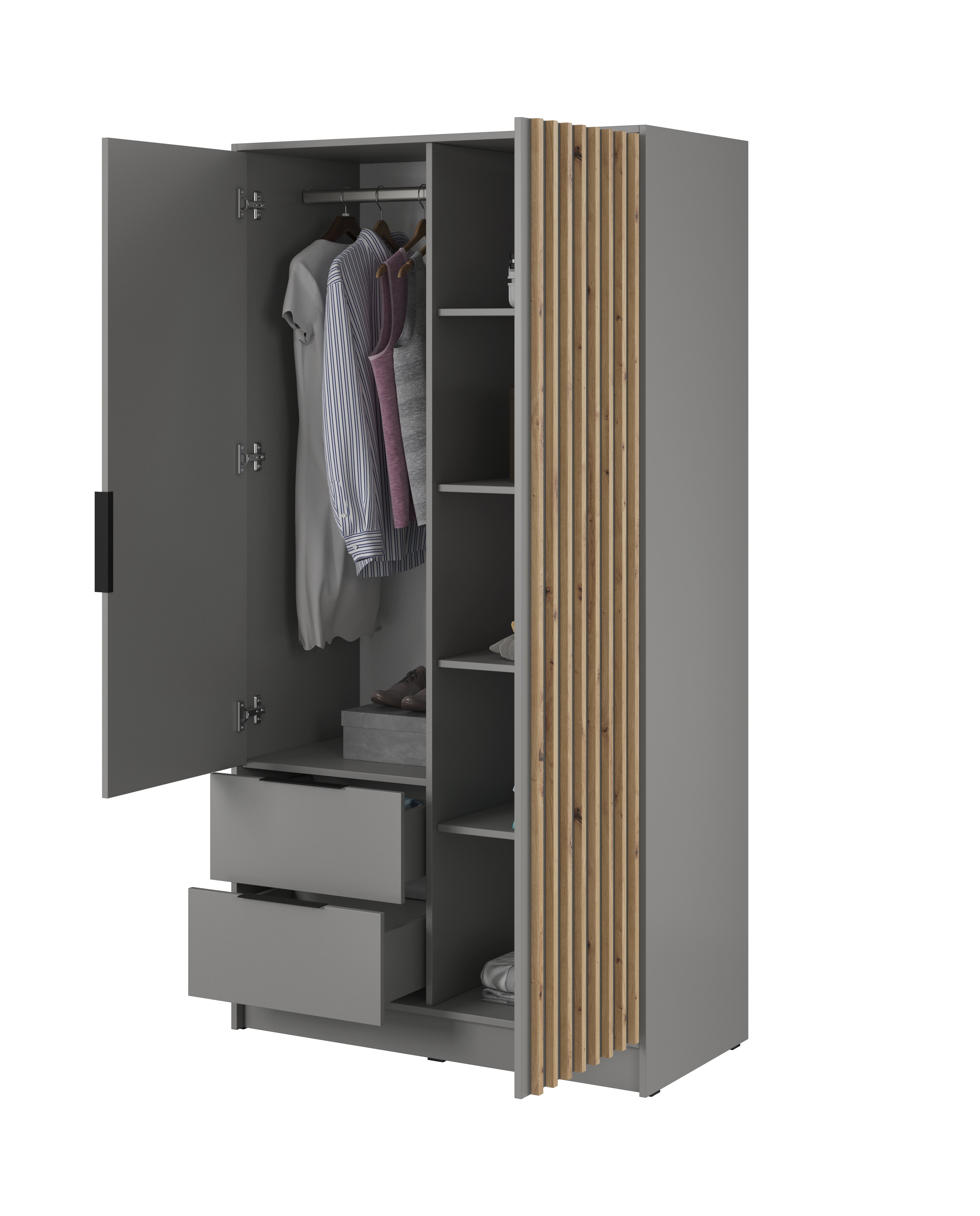 Orla 2 Door Wardrobe W105cm
