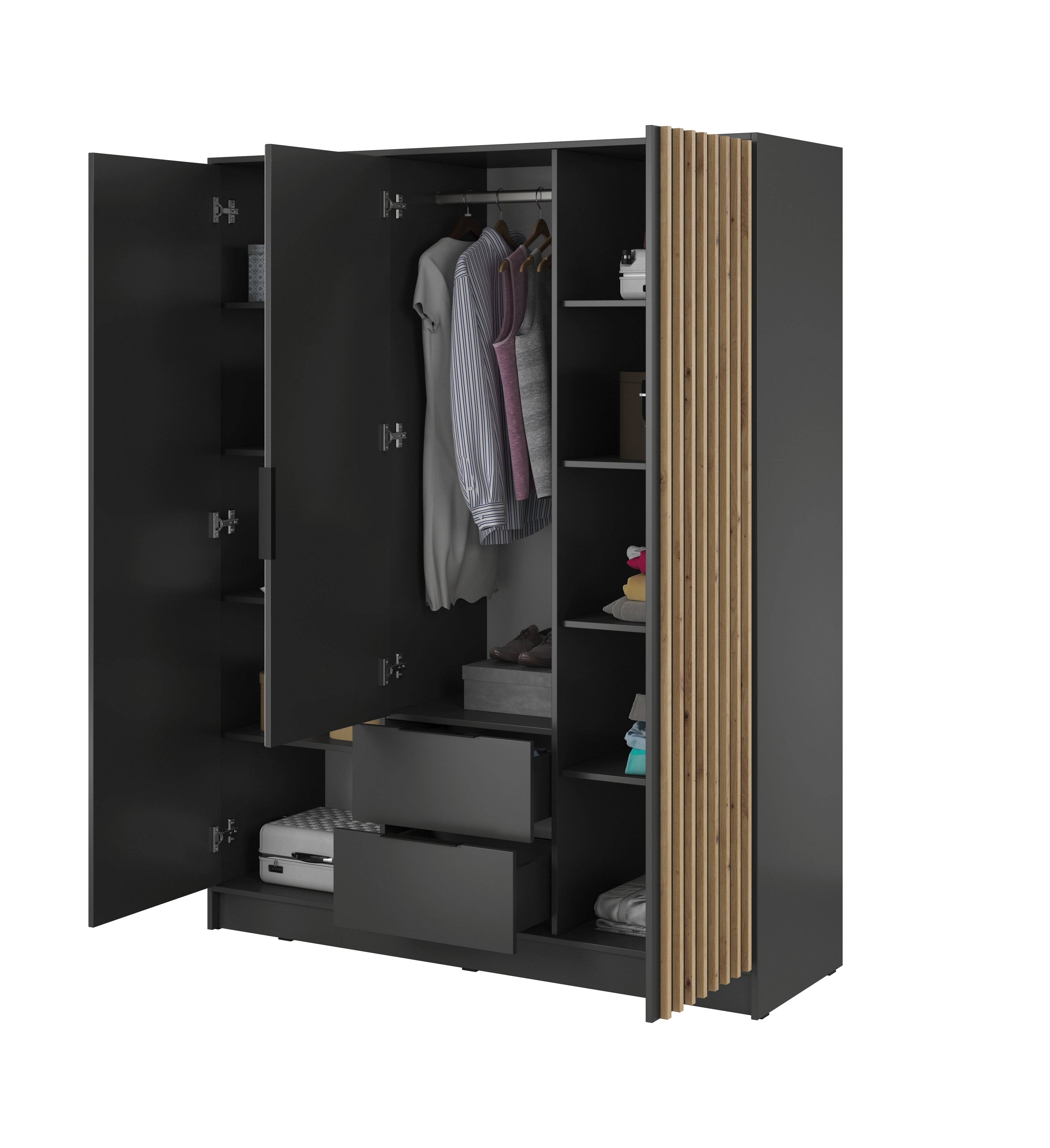 Orla 3 Door Wardrobe W155cm