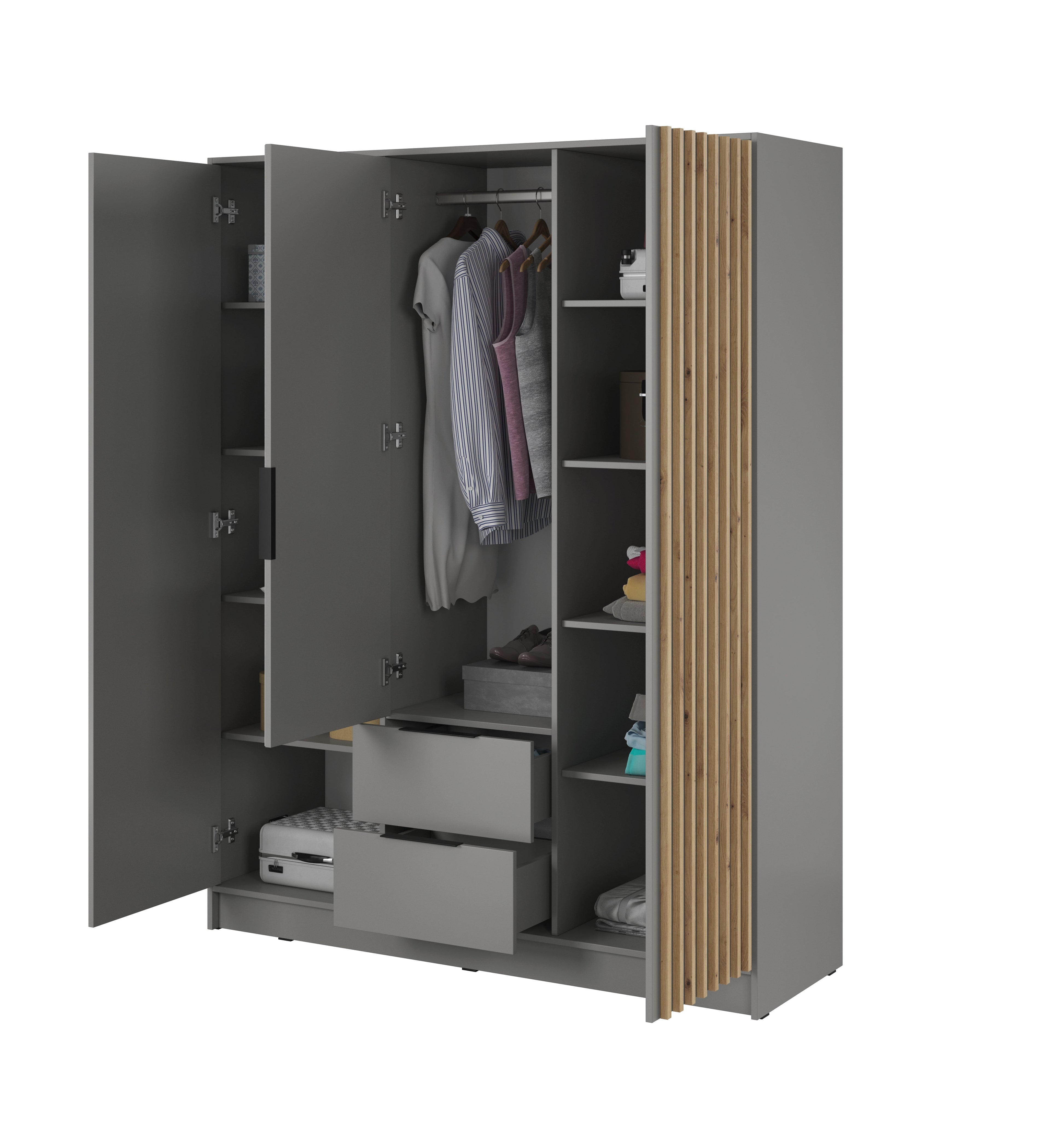 Orla 3 Door Wardrobe W155cm