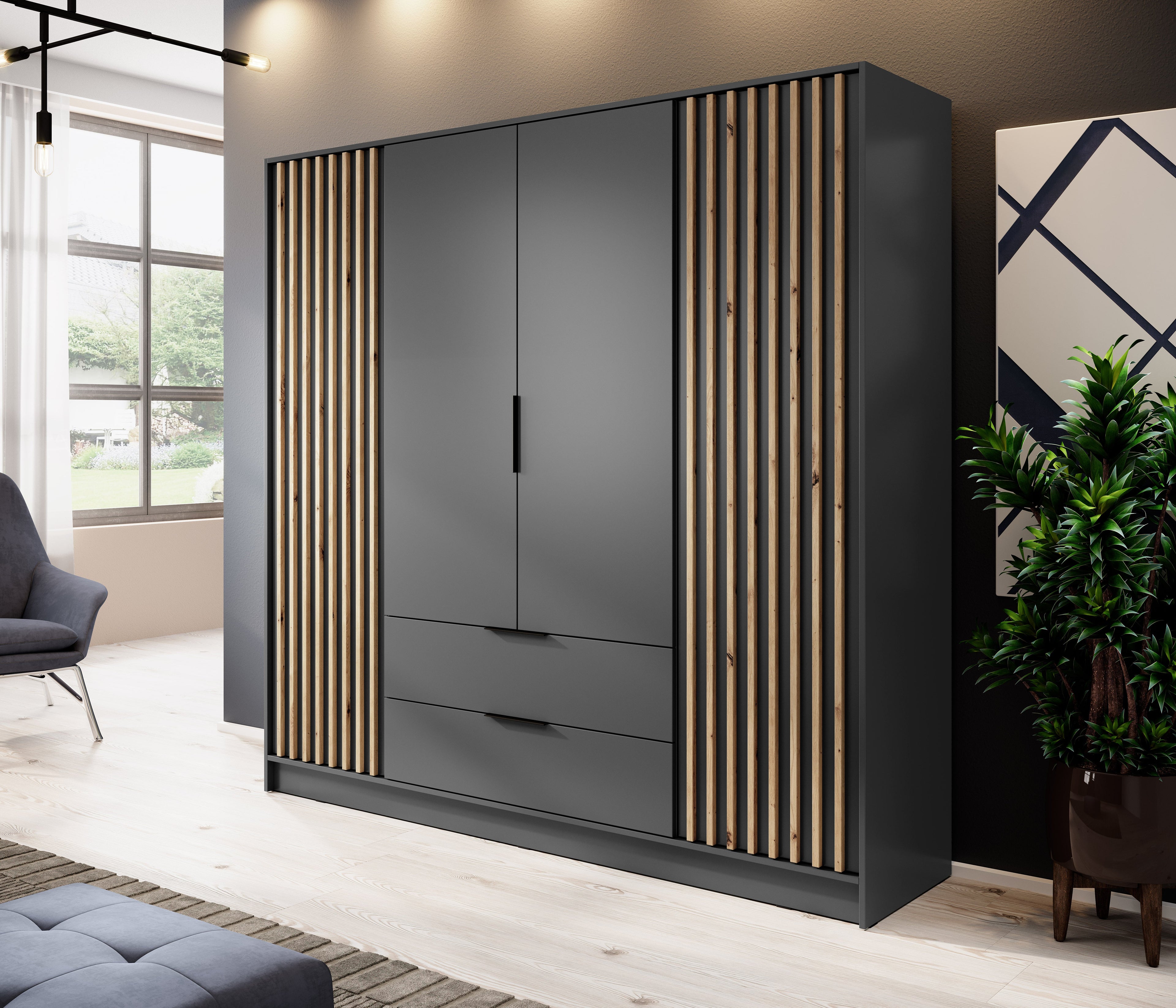 Orla 4 Door Wardrobe W206cm