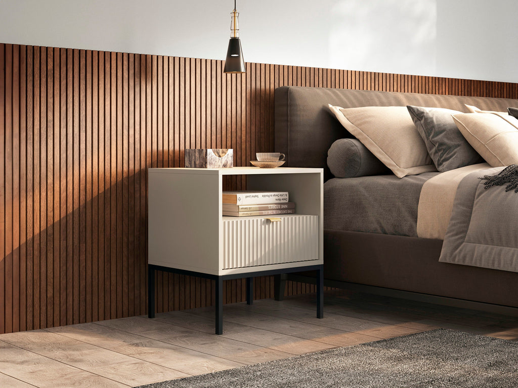 Ridge Bedside Table W54cm