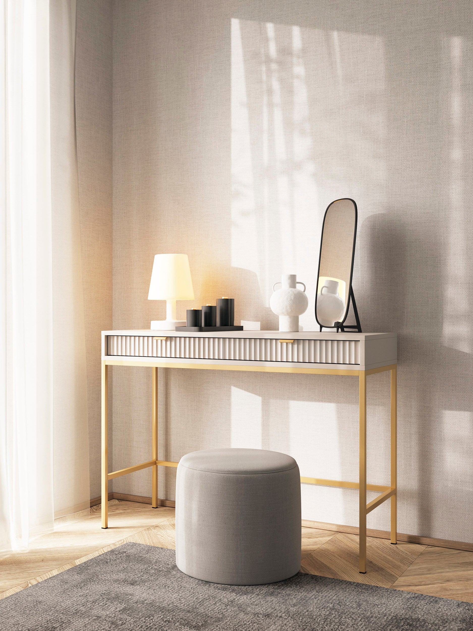 Ridge Dressing Table/Console Table/Desk W104cm