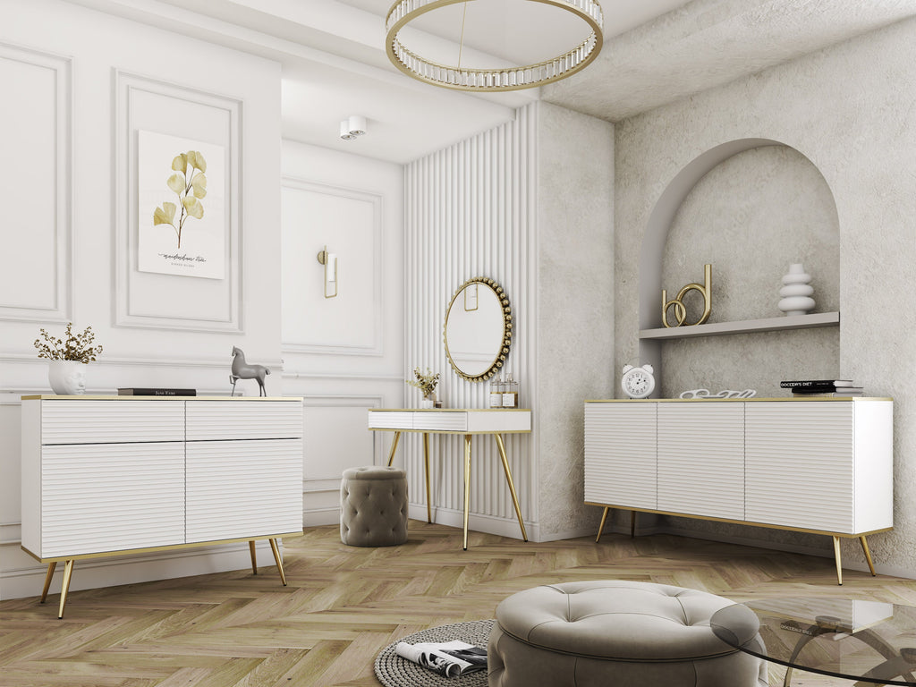 Ola Wave 2 Door 2 Drawer Sideboard W107cm