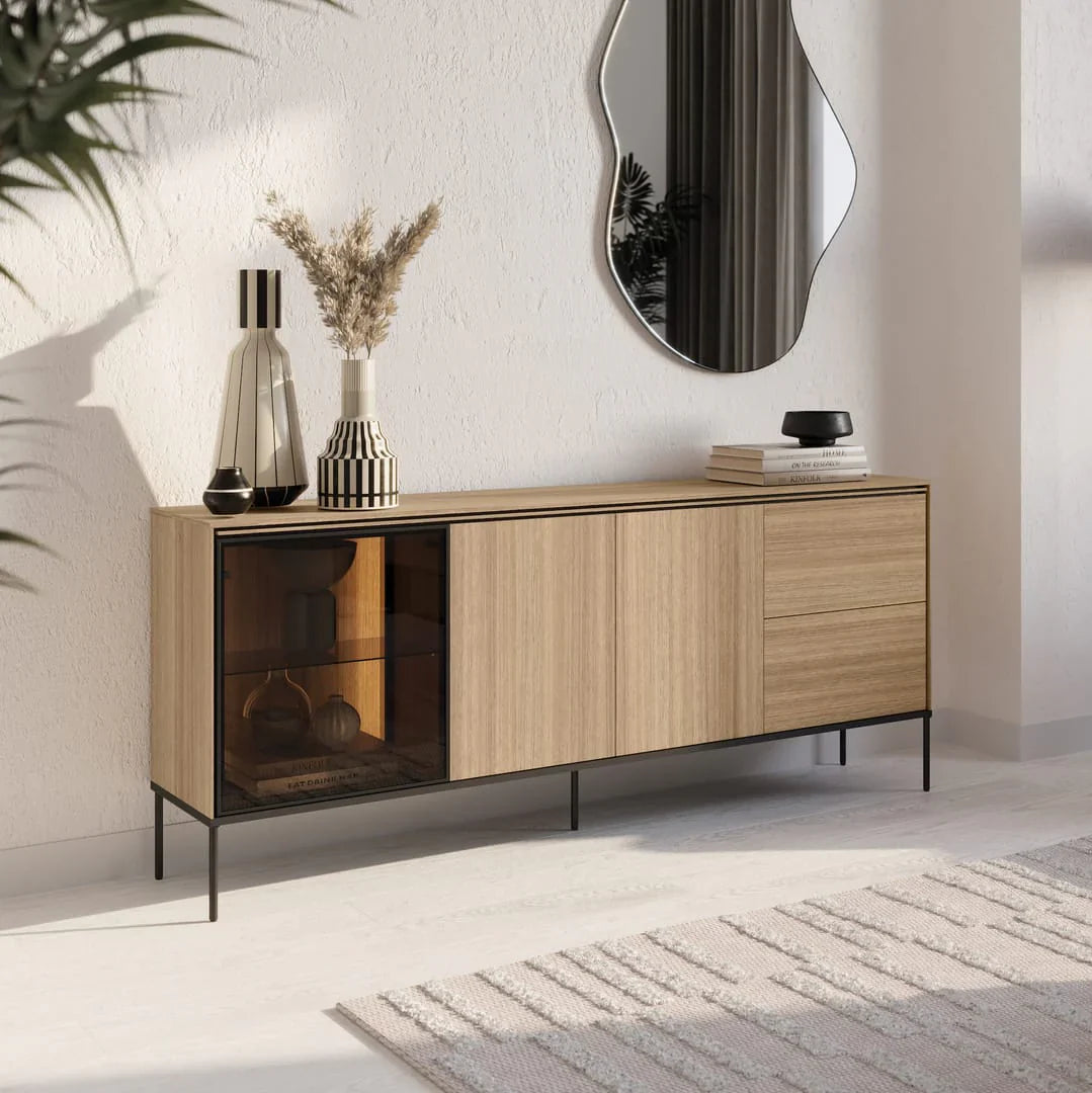 Veya Display Sideboard Cabinet Long W201cm