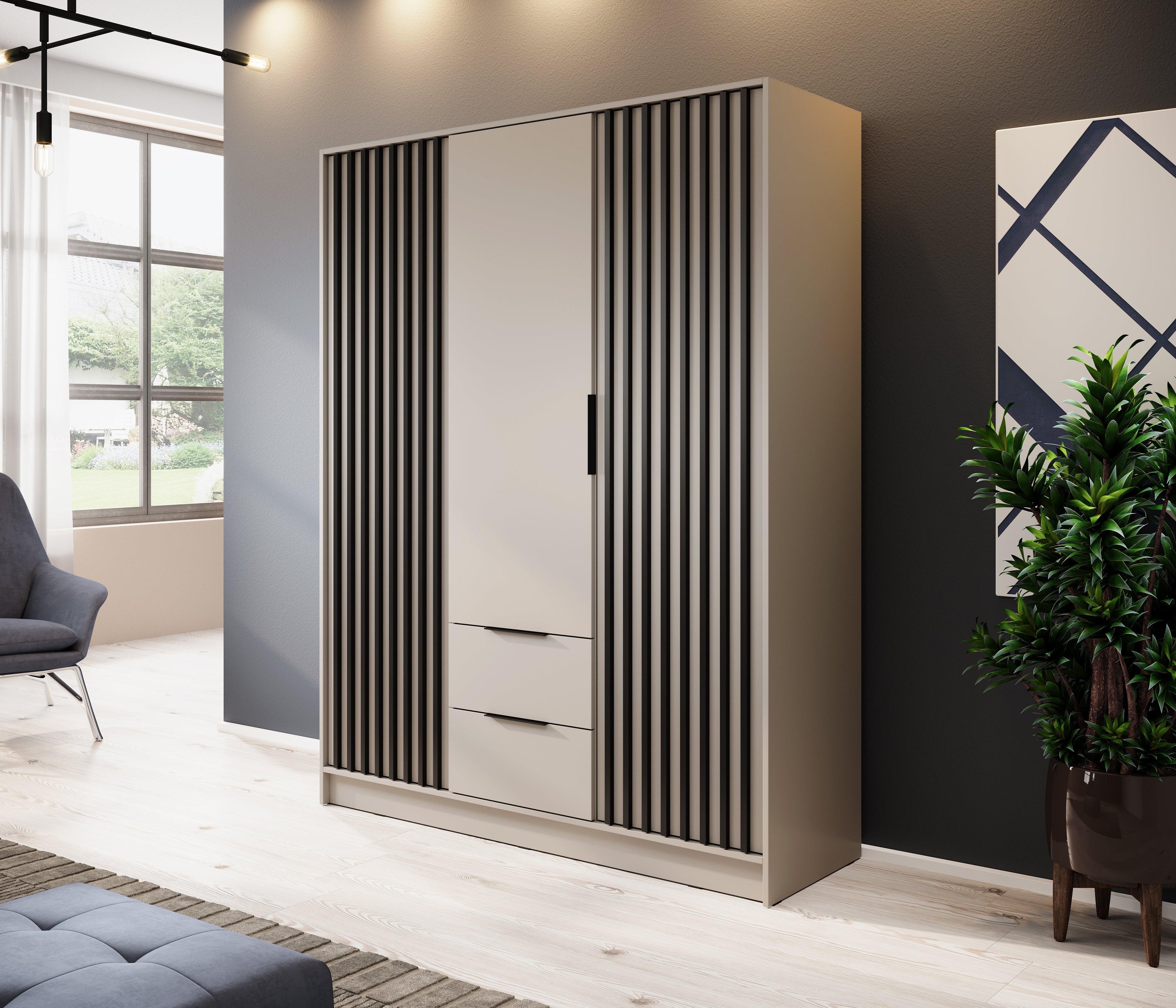 Orla 3 Door Wardrobe W155cm