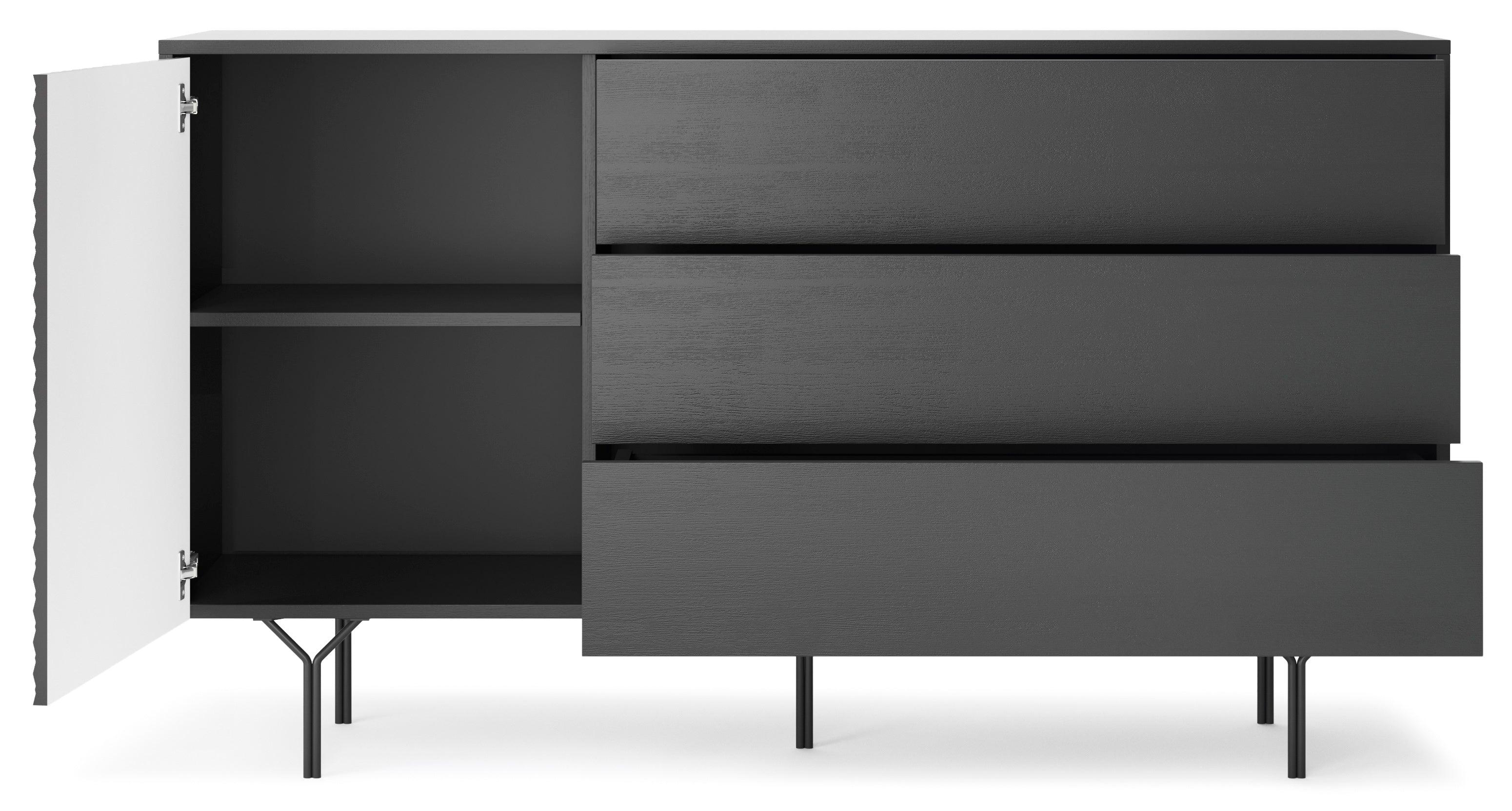 Crow 1 Door 3 Drawers Sideboard W144cm