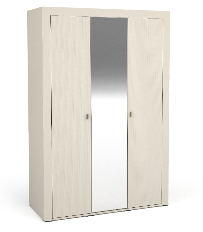 Mikado Triple Door Wardrobe with Mirror W137cm