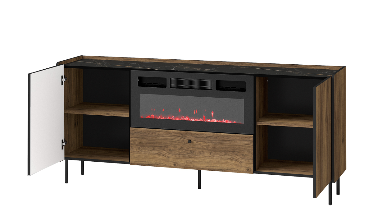 Lara Sideboard with Fireplace W180cm
