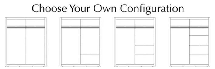 Alfa-18 Sliding Door Wardrobe W150cm