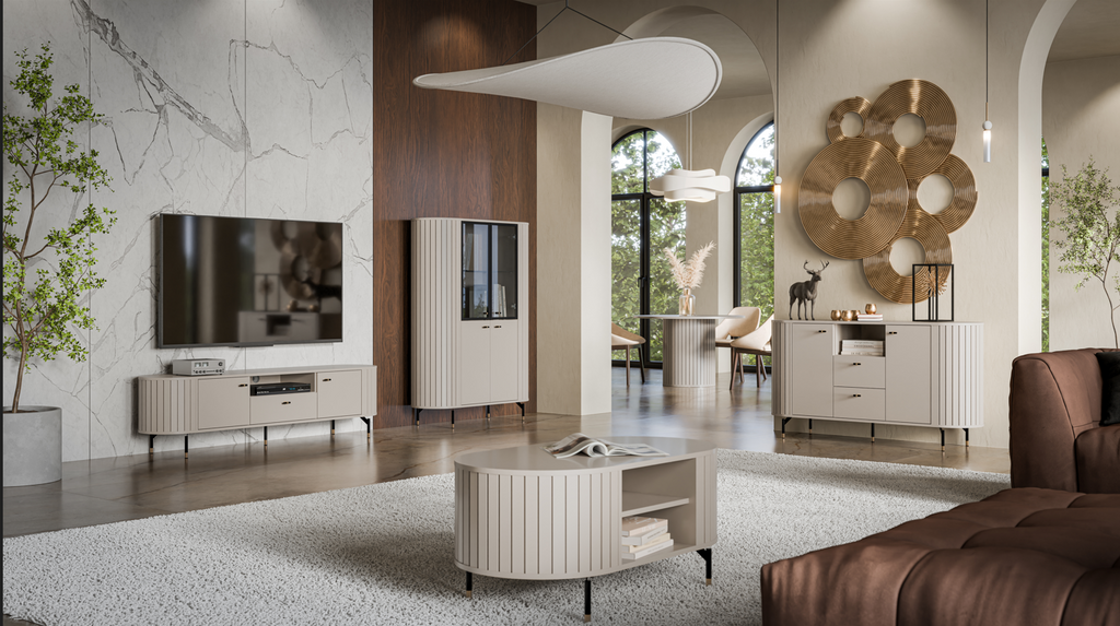 Libra 2 Door 1 Drawer TV Cabinet W180cm