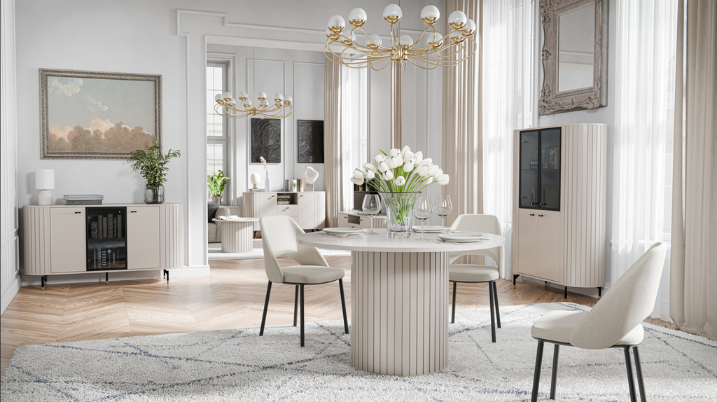 Libra 3 Door Sideboard with Glass W150cm