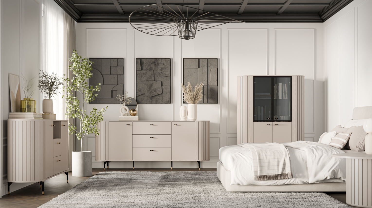 Libra 3 Door 3 Drawer Sideboard W190cm