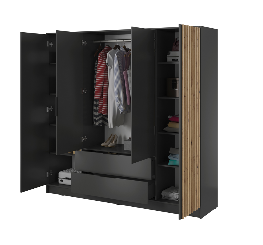Orla 4 Door Wardrobe W206cm